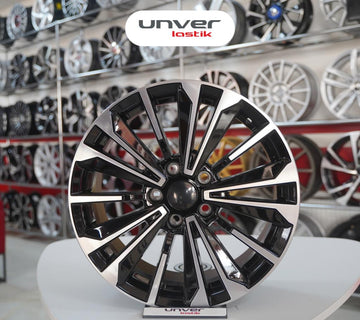 EMR-S1019-01 7.5x17" -5x114.3 ET40 60.1 Deep Black Diamond Gloss Jant (4 Adet)